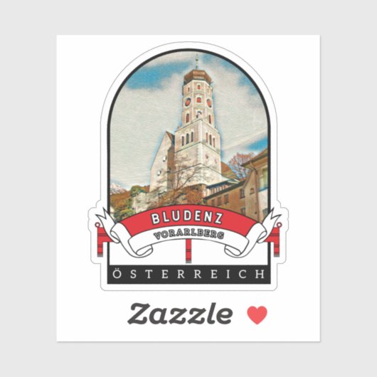 Vorarlberg Bludenz Österreich Souvenir Aufkleber (Blatt)
