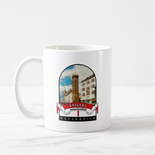 Vorarlberg Bregenz Österreich Souvenir Kaffeetasse (Links)