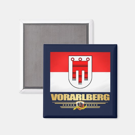 Vorarlberg Magnet (Vorderseite/Rückseite)