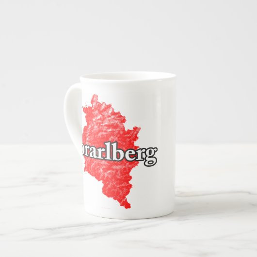 Vorarlberg Porzellantasse (Vorderseite Links)