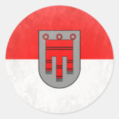 Vorarlberg Runder Aufkleber (Vorderseite)