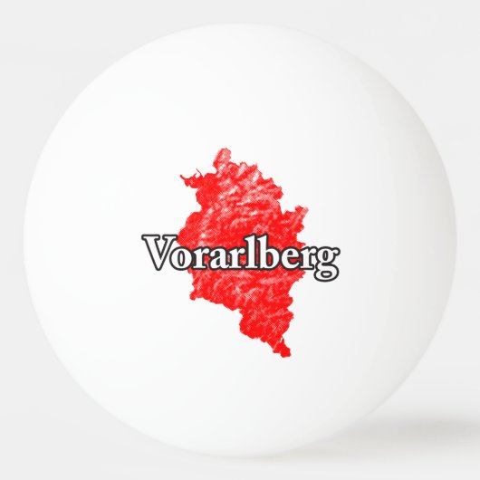 Vorarlberg Tischtennisball (Vorderseite)