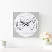 Vorausplanungskonferenz abgesagt (& Warum!) Quadratische Wanduhr (Zuhause)