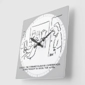 Vorausplanungskonferenz abgesagt (& Warum!) Quadratische Wanduhr (Winkel)