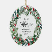 Voraussicht der Schwangerschaft des Kindes Ankündi Keramik Ornament (Rechts)