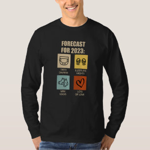 Voraussichtliche Eltern 2023 Prognose 2023 Papa T-Shirt