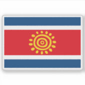 Voraussichtliche Flagge Angolas (2003) Aufkleber (Vorderseite)