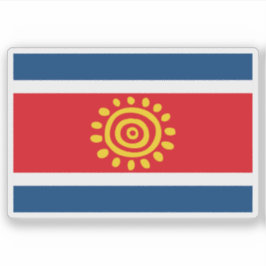 Voraussichtliche Flagge Angolas (2003) Aufkleber