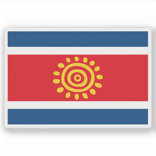 Voraussichtliche Flagge Angolas (2003) Aufkleber (Vorderseite)