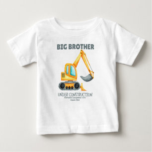 Voraussichtlicher Termin für den Großen Bruder im Baby T-shirt