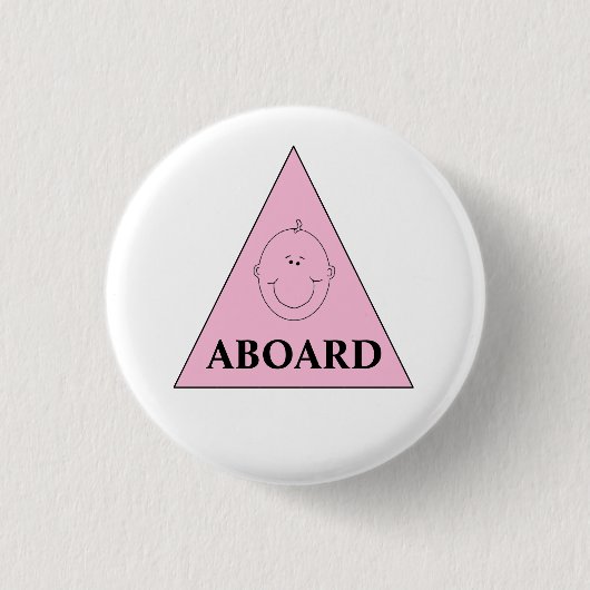 Voraussichtliches Mädchen Button (Vorderseite)