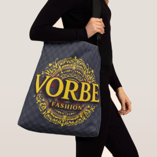 VORBE Fashion Premium Gold Monogram Tote Bag Tragetaschen Mit Langen Trägern