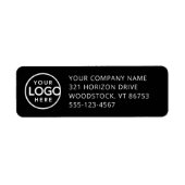 Vorbedruckte Rücksendeadressen-Aufkleber - Firmenl (Vorne)