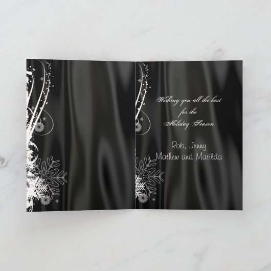 Vorbedruckte Weihnachtskerzenkarte Feiertagskarte (Innenseite)