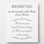 Vorbehalten Großmutter der Gedenkhochzeit Fotoplatte (Vorderseite)