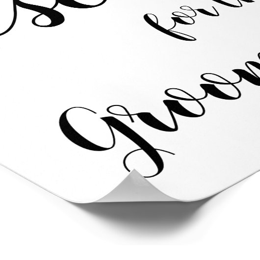 Vorbehalten Zeichen - Familie des Groom Poster (Ecke)