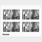 Vorbehaltszeichen Rechteckiger Aufkleber (Blatt)