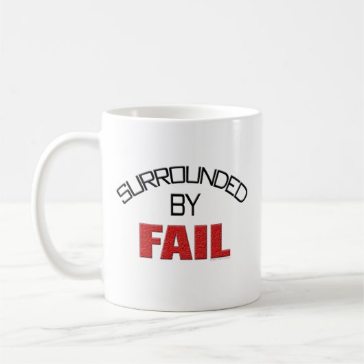 Vorbei umgeben versagen Sie Kaffeetasse (Links)