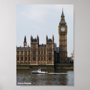 Vorbeifahrt an dem Parlament Poster