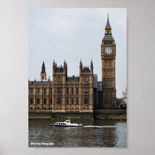 Vorbeifahrt an dem Parlament Poster (Vorne)