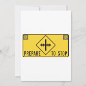 Vorbereiten, aufzuhören einladung (Vorderseite)