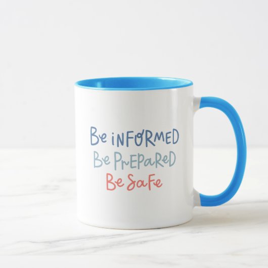 Vorbereiten der Information ist sicher Tasse (Rechts)