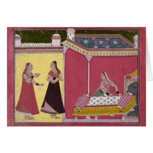 Vorbereiten des Betts, Bilaspur, c.1690-1700