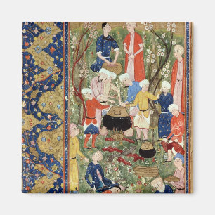 Vorbereiten einer Mahlzeit Magnet