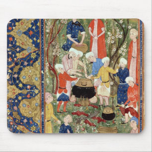 Vorbereiten einer Mahlzeit Mousepad