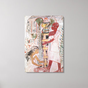 Vorbereiten einer Mama für eine Leinwanddruck