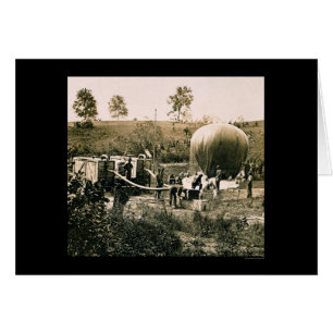 Vorbereiten eines Militärballons, Gaines Mühle, VA