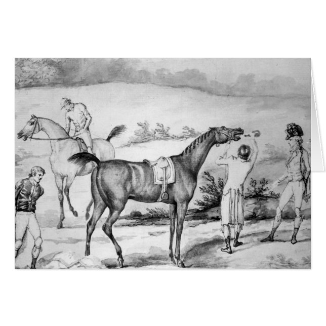 Vorbereiten für ein Rennen (Vorderseite (Horizontal))