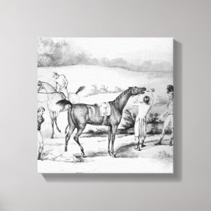 Vorbereiten für ein Rennen Leinwanddruck