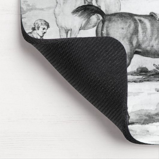 Vorbereiten für ein Rennen Mousepad (Ecke)