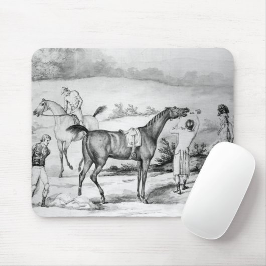 Vorbereiten für ein Rennen Mousepad (Mit Mouse)