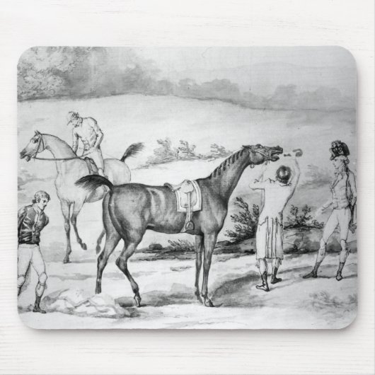 Vorbereiten für ein Rennen Mousepad (Vorne)