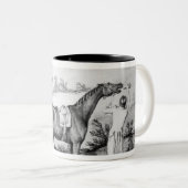 Vorbereiten für ein Rennen Zweifarbige Tasse (VorderseiteRechts)