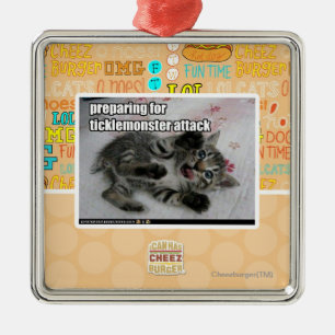 Vorbereiten für Ticklemonster Angriff Ornament Aus Metall
