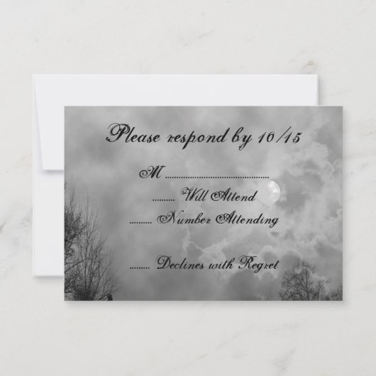 Vorbereiten Spuk Sky Halloween-UAWG-Vorlage RSVP Karte (Rückseite)