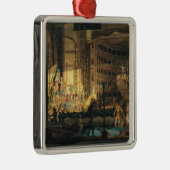 Vorbereiten von Landschaft in einem Theater Silbernes Ornament (Rechts)