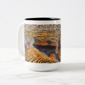 Vorbereiten von Sumatran Tiger Big Cat Wildlife Zweifarbige Tasse (Vorderseite Links)