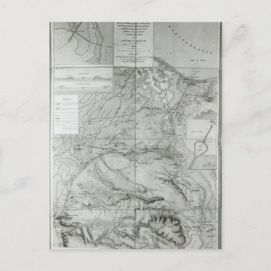 Vorbereitende Karte des Suezkanals 1855 (Vorderseite)