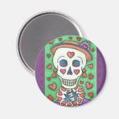 VORBEREITET IHR LADY SKELETON MAGNET (Vorderseite/Rückseite)