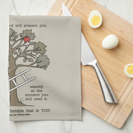 vorbereitet sein küchentuch (Viertel Falte)