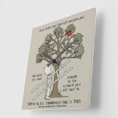 vorbereitet sein quadratische wanduhr (Winkel)