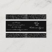 vorbereitet visitenkarte (Rückseite)