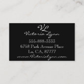 vorbereitet visitenkarte (Rückseite)