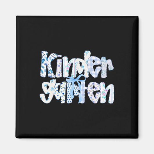 Vorbereitete Kindergartener Lehrer Team Bow Byck Z Magnet (Vorne)