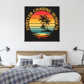VORBEREITETE SUNSETS LEINWANDDRUCK (Insitu (Schlafzimmer))
