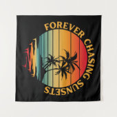 VORBEREITETE SUNSETS WANDTEPPICH (Vorderseite (Horizontal))